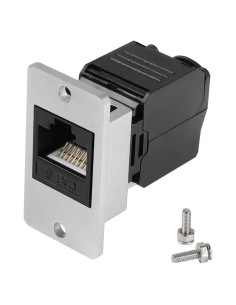 Adaptador de Panel Rectangular RJ45 Cat6 QIANRENON Sin Herramienta