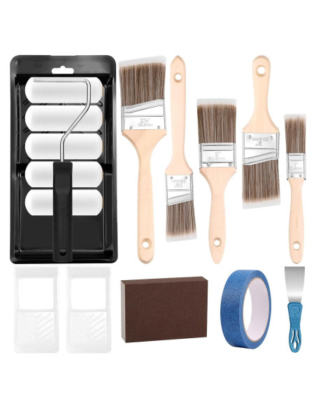 Kit de Pintura Mckanti con Rodillos, Brochas y Accesorios