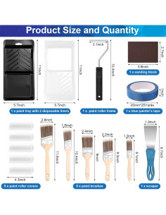 Kit de Pintura Mckanti con Rodillos, Brochas y Accesorios 2