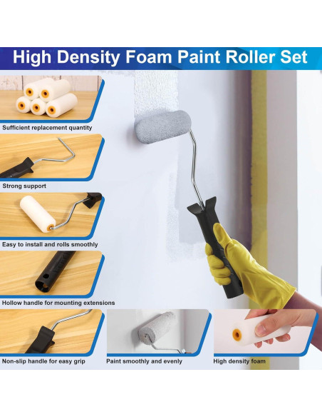 Kit de Pintura Mckanti con Rodillos, Brochas y Accesorios