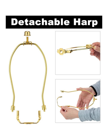 Soporte de lámpara de latón pulido Qc 20.32 cm - 2 piezas