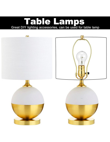 Soporte de lámpara de latón pulido Qc 20.32 cm - 2 piezas