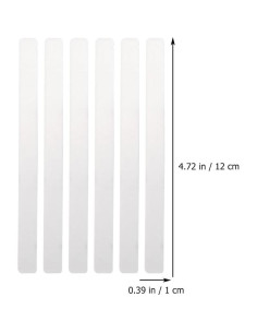 Garneck 72 Etiquetas de Acrílico para Jardín 12x1cm Transparentes 2