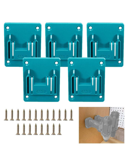 5 Soportes de Montaje Crivnhar para Taladro 18V con Tornillos
