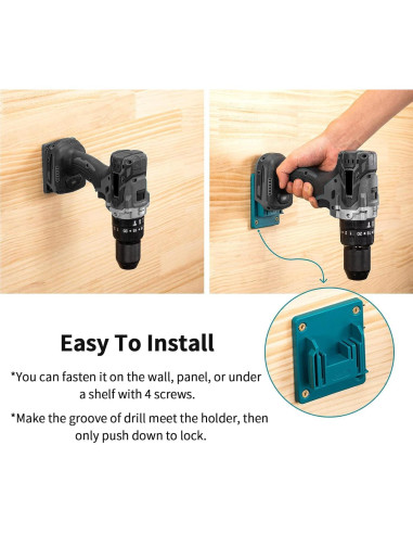 5 Soportes de Montaje Crivnhar para Taladro 18V con Tornillos