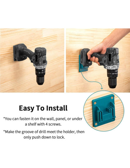 5 Soportes de Montaje Crivnhar para Taladro 18V con Tornillos