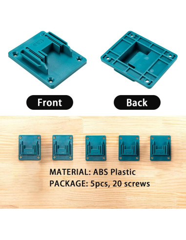 5 Soportes de Montaje Crivnhar para Taladro 18V con Tornillos