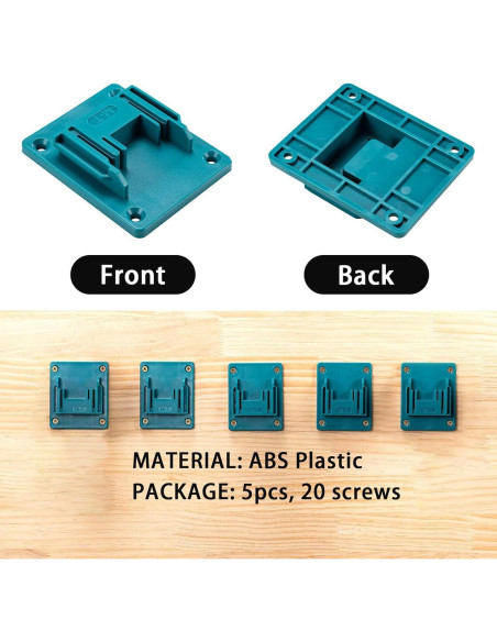 5 Soportes de Montaje Crivnhar para Taladro 18V con Tornillos