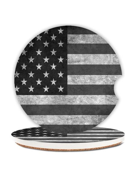 Juego de 2 Portavasos Cerámicos Absorbentes Txocouk - Bandera Americana