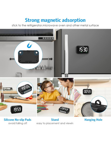 Temporizador de Cocina Digital Olipiter con Pantalla LED 3.5"