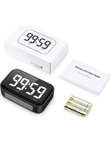 Temporizador de Cocina Digital Olipiter con Pantalla LED 3.5"