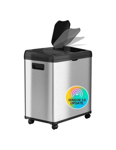 Basurero Automático iTouchless 16 Galones Doble Compartimento