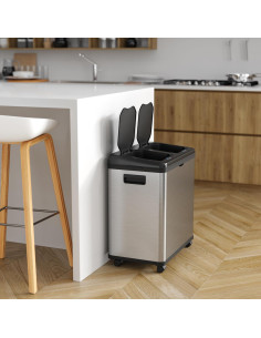 Basurero Automático iTouchless 16 Galones Doble Compartimento 2