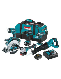 Kit Inalámbrico Makita XT610 6 Piezas 18V LXT