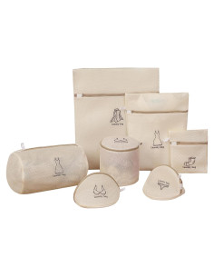 Juego de 7 Bolsas de Lavandería XHQHSZ con Cierre Automático