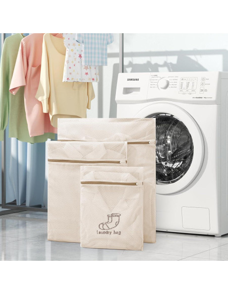 Juego de 7 Bolsas de Lavandería XHQHSZ con Cierre Automático