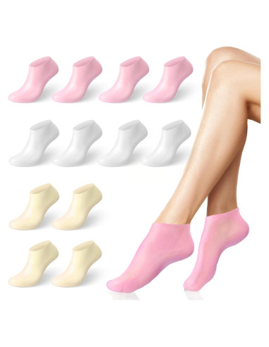 6 Pares de Calcetines Hidratantes de Silicona Vodolo para Pies