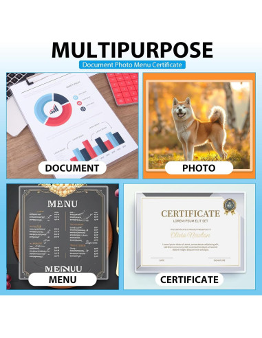 Paquete de 400 Hojas de Laminado FURWEY 3 Mil Transparente