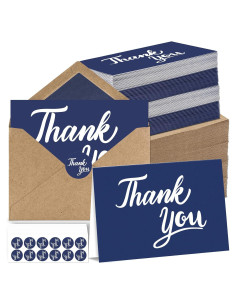 600 Tarjetas de Agradecimiento UZLU 10x15 cm con Sobres