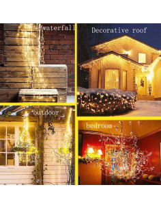 Luces de Hadas LED 220 Bombillas SHUKAN a Batería 2m 2