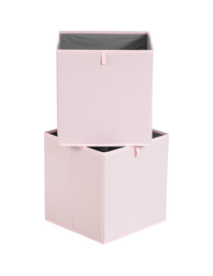 Cestas Organizadoras Plegables Amazon Basics 33x38 cm Rosa - Paquete de 6 2