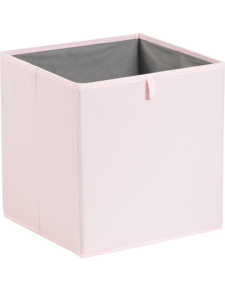 Cestas Organizadoras Plegables Amazon Basics 33x38 cm Rosa - Paquete de 6
