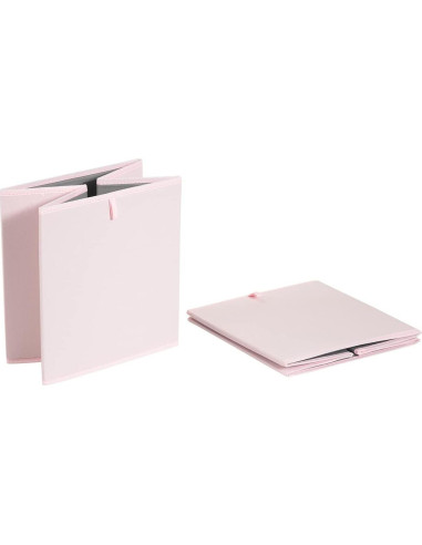 Cestas Organizadoras Plegables Amazon Basics 33x38 cm Rosa - Paquete de 6