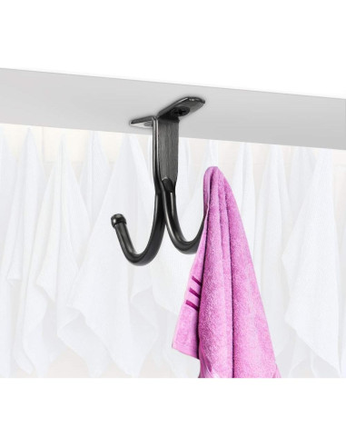 Ganchos de Techo Doble Punta Picowe - 6 Pcs Negro Hierro