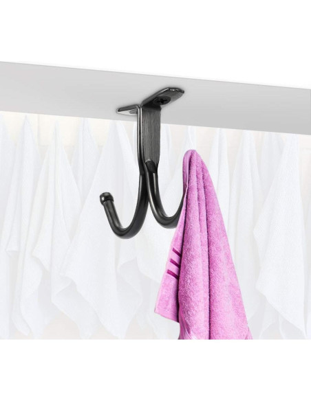 Ganchos de Techo Doble Punta Picowe - 6 Pcs Negro Hierro