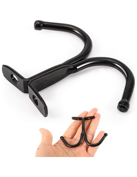 Ganchos de Techo Doble Punta Picowe - 6 Pcs Negro Hierro