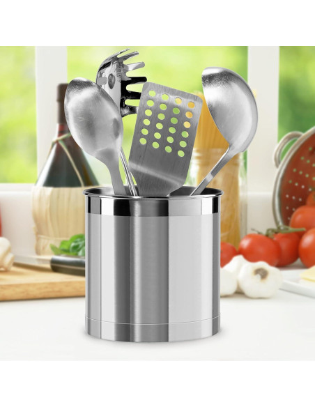 Soporte de Utensilios Jumbo Oggi Acero Inoxidable 17.78 cm