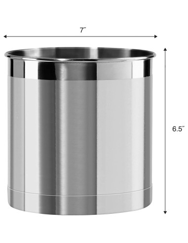 Soporte de Utensilios Jumbo Oggi Acero Inoxidable 17.78 cm