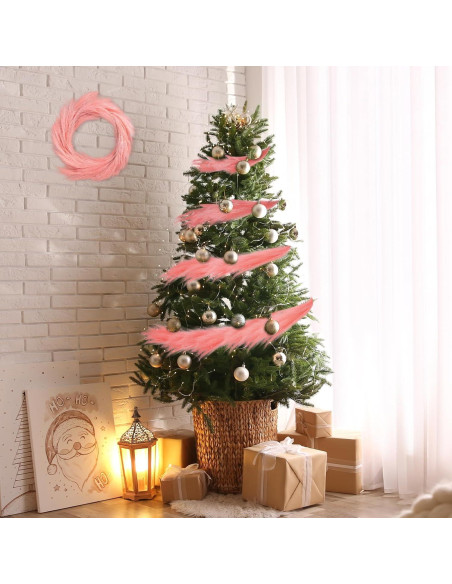 Guirnalda de Hierba Pampas Artificial Giegxin 2 Pcs 180 cm Rosa