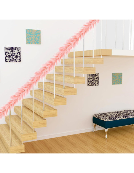 Guirnalda de Hierba Pampas Artificial Giegxin 2 Pcs 180 cm Rosa