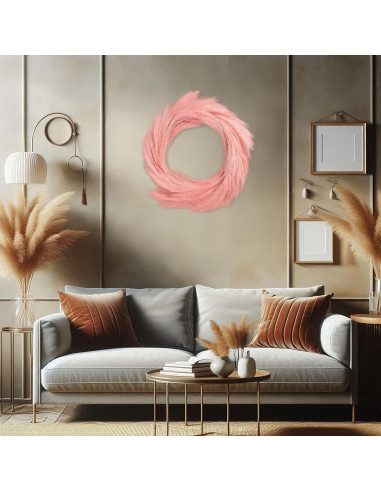 Guirnalda de Hierba Pampas Artificial Giegxin 2 Pcs 180 cm Rosa