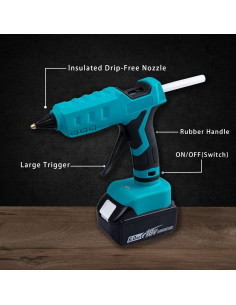 Pistola de Pegamento Inalámbrica Mellif 18V para Manualidades 2