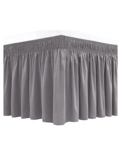 Faldón de Cama Biscaynebay Queen 38.1 cm Gris Plateado