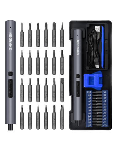 Destornillador Eléctrico SHARDEN Mini 29 en 1 Precisión