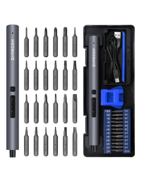 Destornillador Eléctrico SHARDEN Mini 29 en 1 Precisión