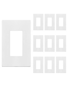 Cubierta de Enchufe Segura para Niños ENERLITES 1-Gang Blanca 10 Pcs