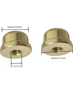Tapa de Remate de Lámpara Sólida GDQLCNXB - 2 Piezas 2