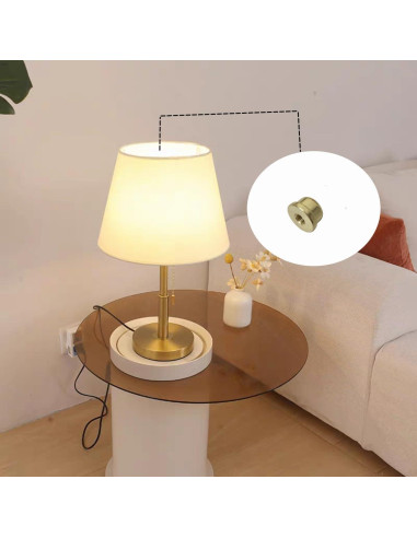 Tapa de Remate de Lámpara Sólida GDQLCNXB - 2 Piezas