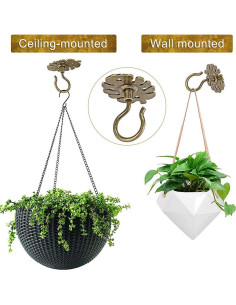 Ganchos de Techo Dolibest de Metal para Plantas y Luces - 2PCS 2