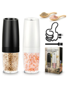 Juego de Molinillos Eléctricos de Sal y Pimienta Jeadiuwe