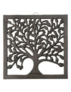 Trivet de Hierro Fundido GASARÉ - Diseño Árbol Familiar 20.32cm