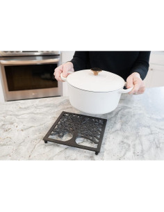Trivet de Hierro Fundido GASARÉ - Diseño Árbol Familiar 20.32cm 2