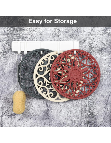 Set de Trivetes de Silicona SPUVGVC 3 Piezas Azul Antideslizante