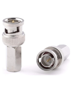 Conectores BNC Atornillados EL CIMPLE CO RG59 - Paquete de 10