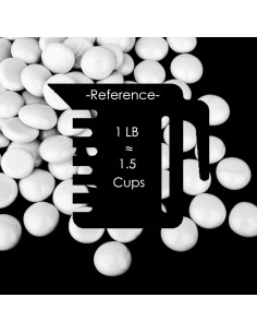 Rellenos de Jarrón de Vidrio Blanco CYS EXCEL 0.45 KG 85 Piezas 2