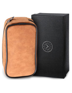 Estuche de viaje de cuero Naked Armor para maquinilla de afeitar